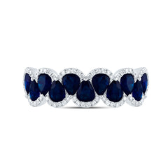 1/5CTW-DIA ANA M 1 3/4CTW PS-BS NAT GEM RING