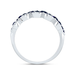 1/5CTW-DIA ANA M 1 3/4CTW PS-BS NAT GEM RING