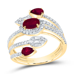 5/8CTW-DIA ANA M 6X4MM OV-RU,1/2CTW-PS-RU NAT GEM RING
