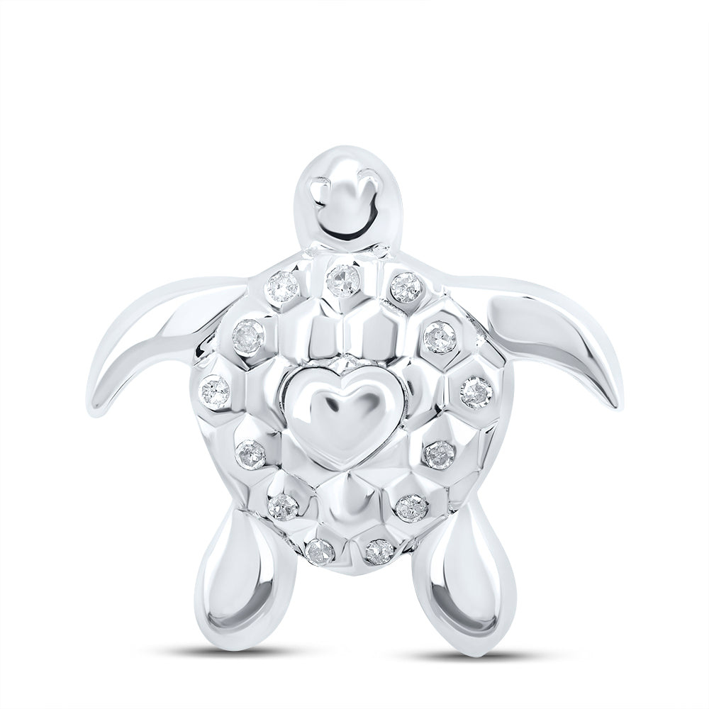 1/12CTW-DIA P1 GIFT TURTLE PENDANT
