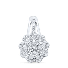 1/4CTW-DIA P1 GIFT FLOWER PENDANT