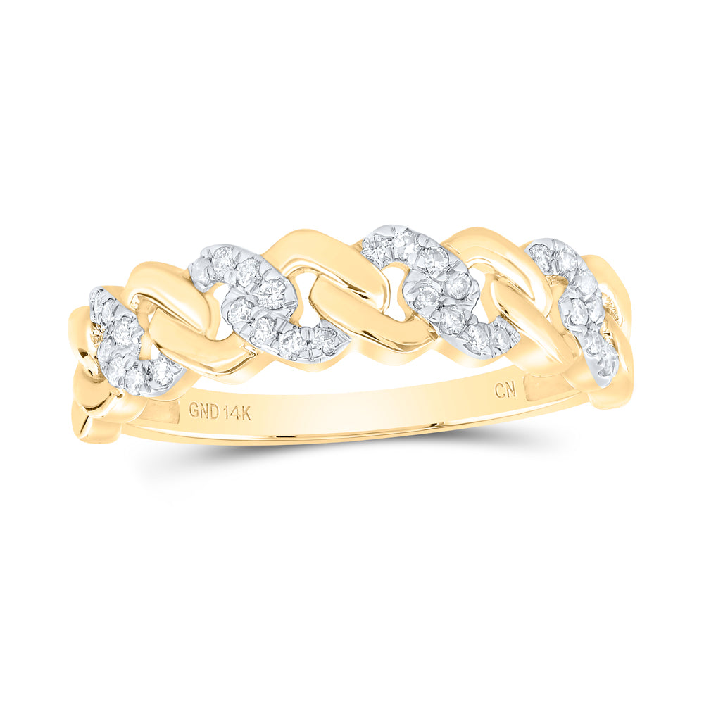 1/6CTW-DIA CN FASHION CUBAN LADIES RING