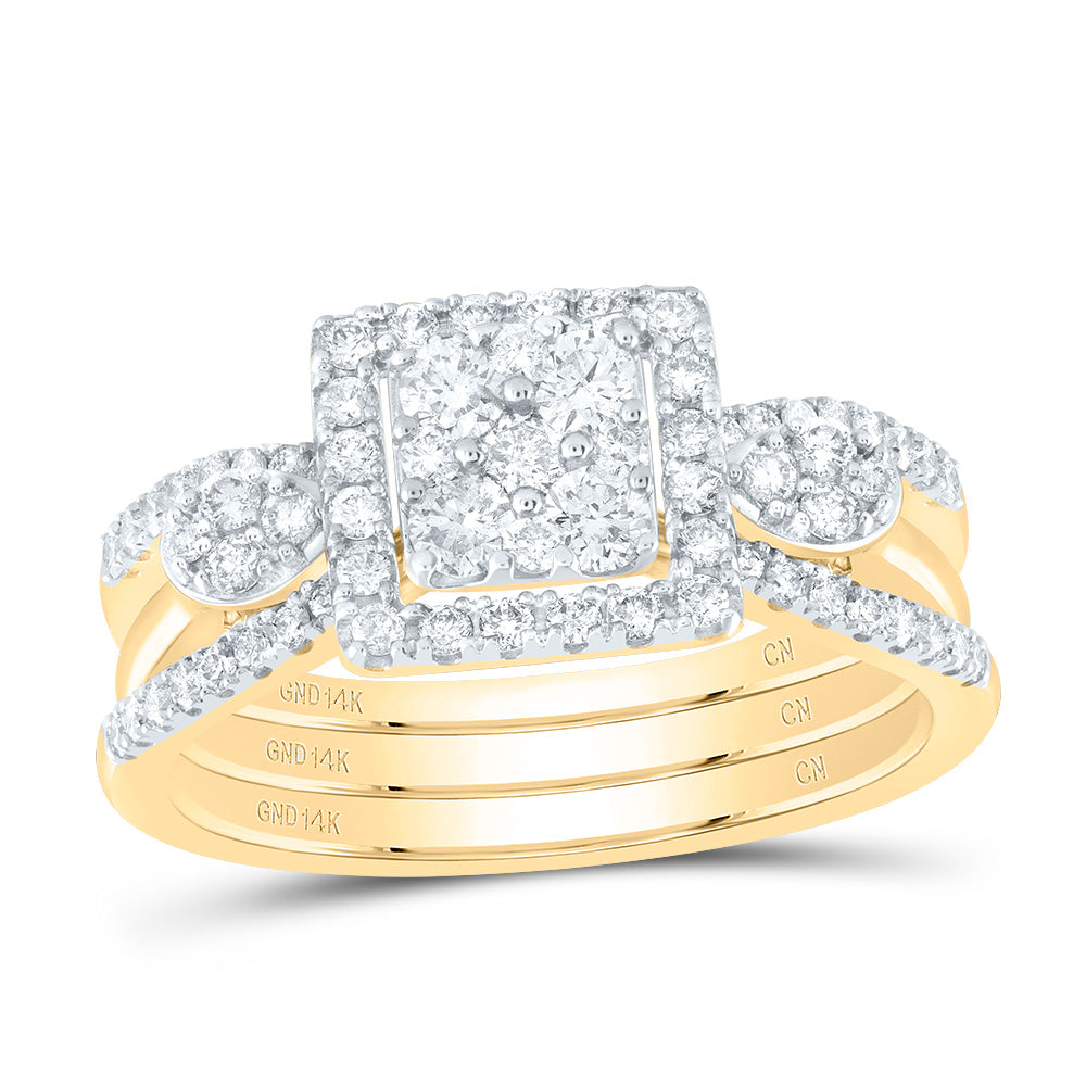 5/8CTW-DIA CN SQUARE FASHION RING