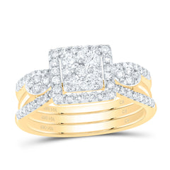 5/8CTW-DIA CN SQUARE FASHION RING