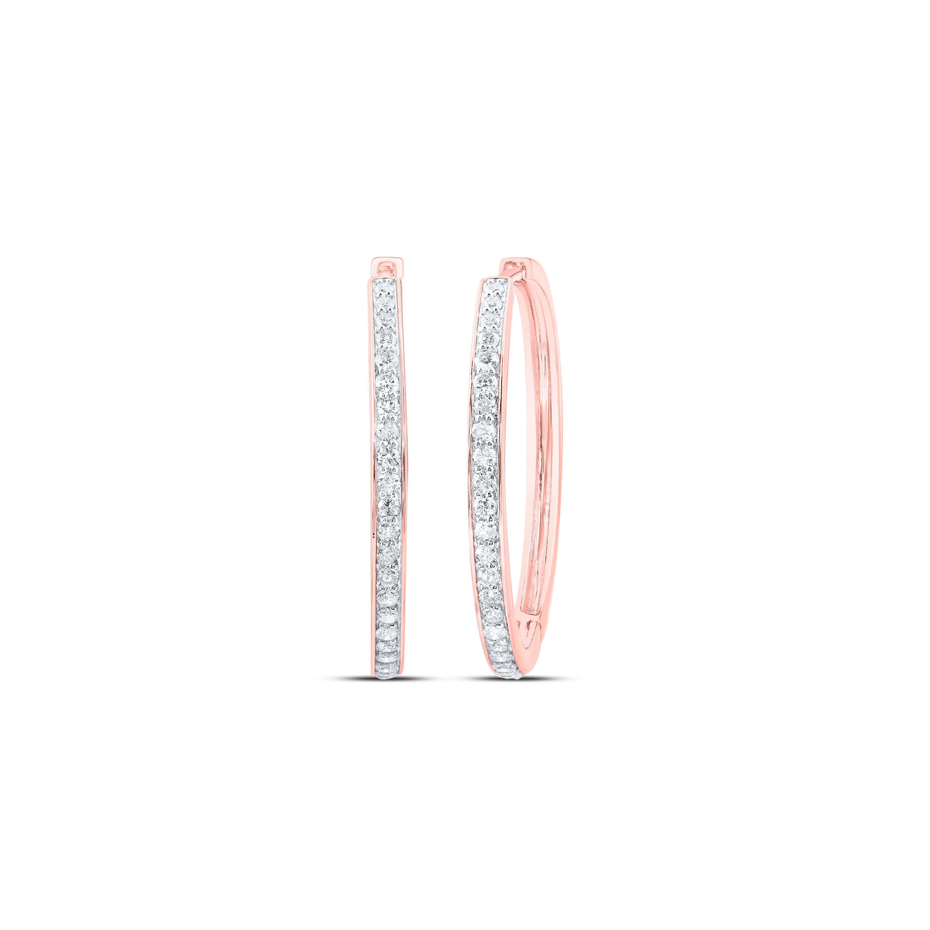 7/8CTW-DIA CN FASHION HOOP EARRING