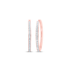 7/8CTW-DIA CN FASHION HOOP EARRING