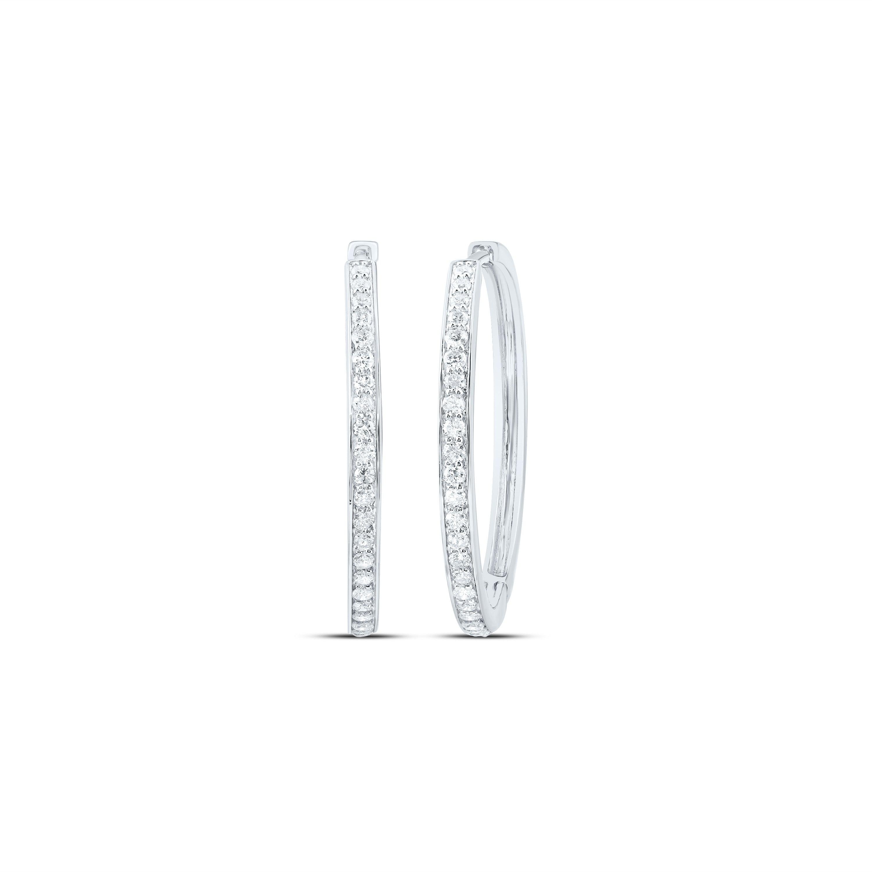 7/8CTW-DIA CN FASHION HOOP EARRING