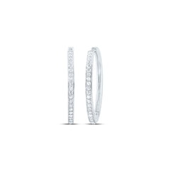 7/8CTW-DIA CN FASHION HOOP EARRING