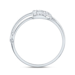 1/8CTW-DIA CN FASHION SAFETY PIN RING