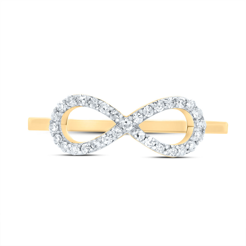 1/6CTW-DIA CN FASHION INFINITY RING