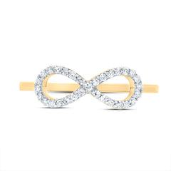 1/6CTW-DIA CN FASHION INFINITY RING