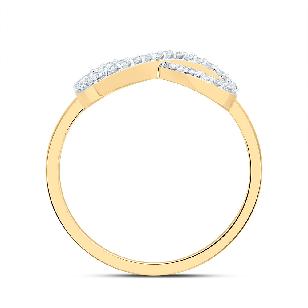 1/6CTW-DIA CN FASHION INFINITY RING