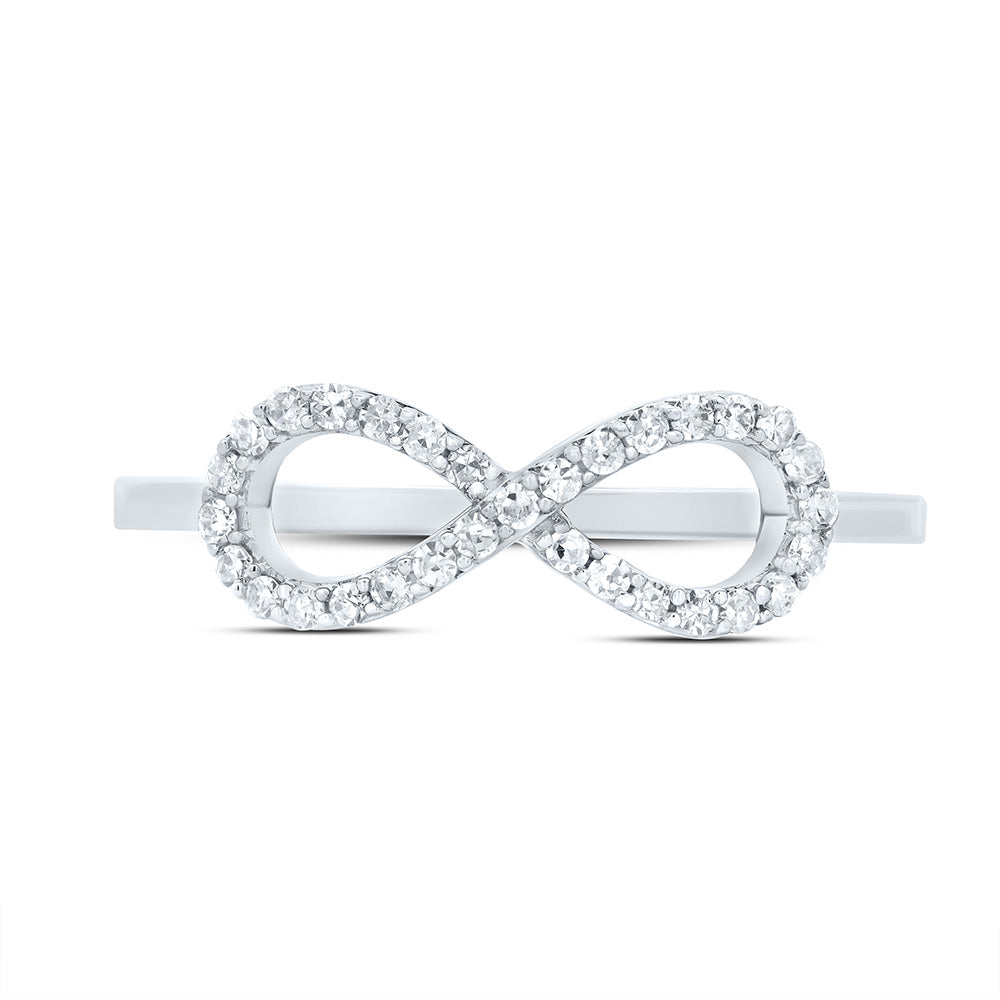 1/6CTW-DIA CN FASHION INFINITY RING