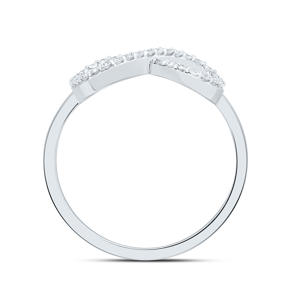 1/6CTW-DIA CN FASHION INFINITY RING