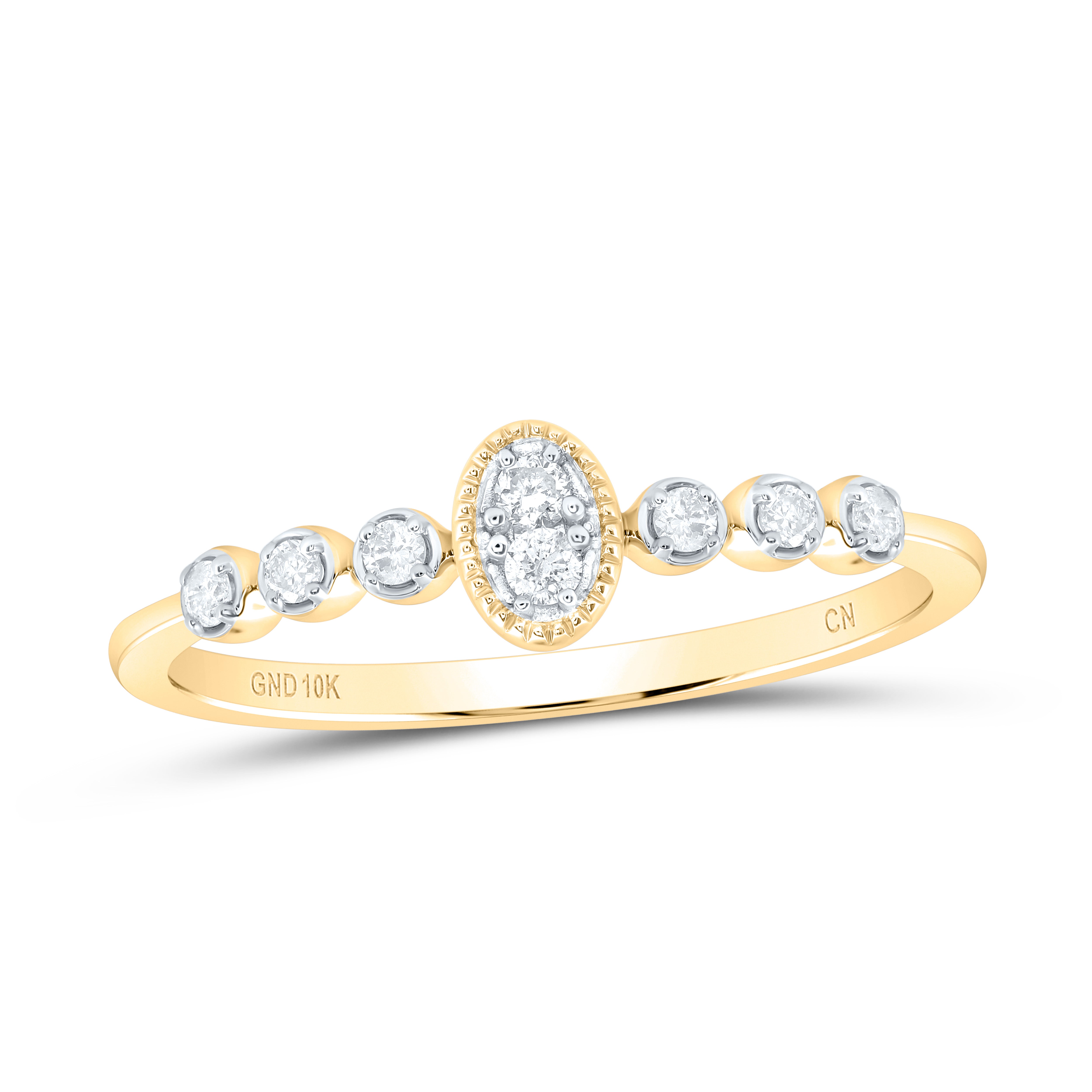 1/10CTW-DIA CN GIFT STACKABLE BAND
