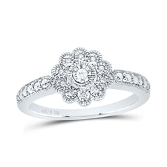 1/20CTW-DIA P1 GIFT FLOWER RING