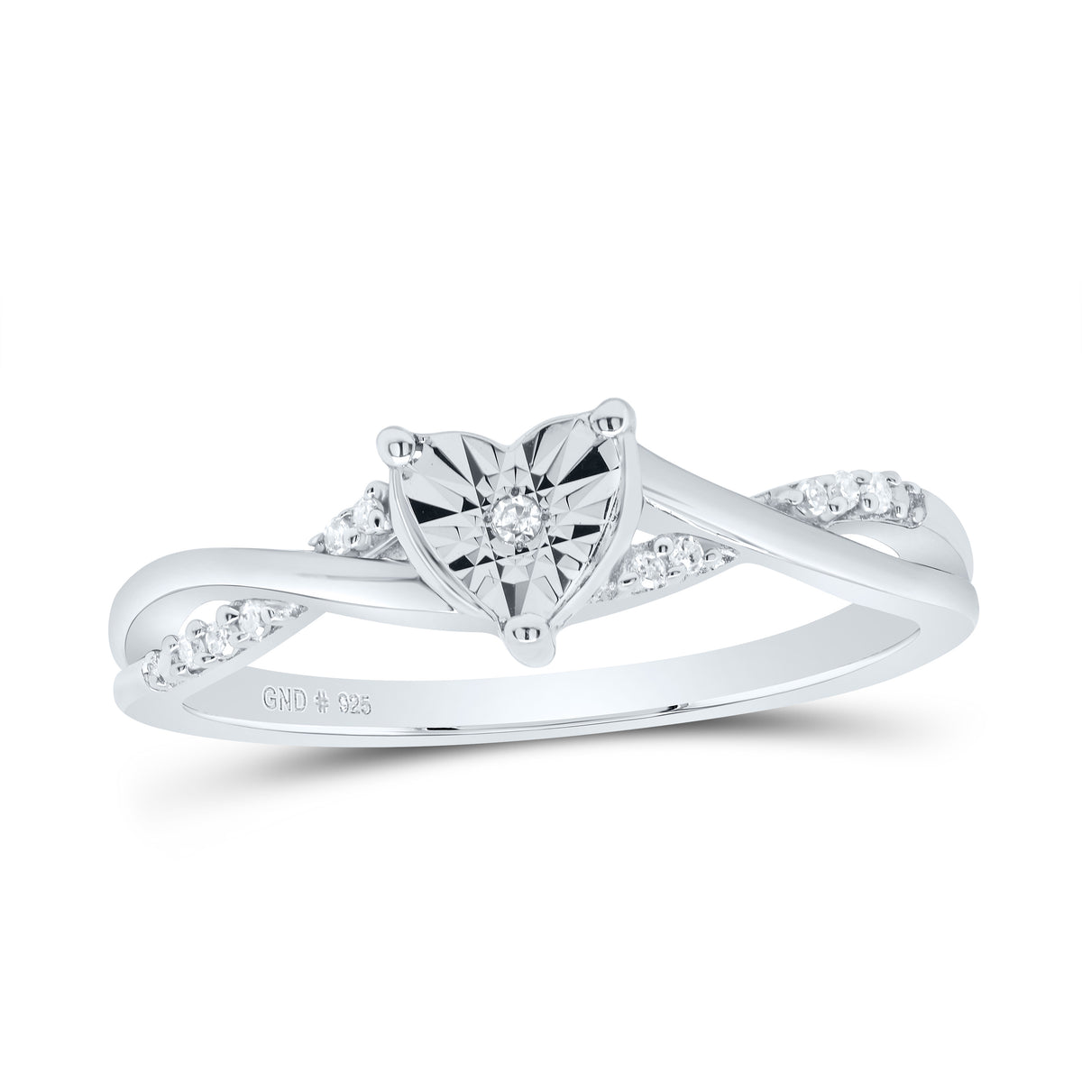 1/20CTW-DIA P1 GIFT HEART RING