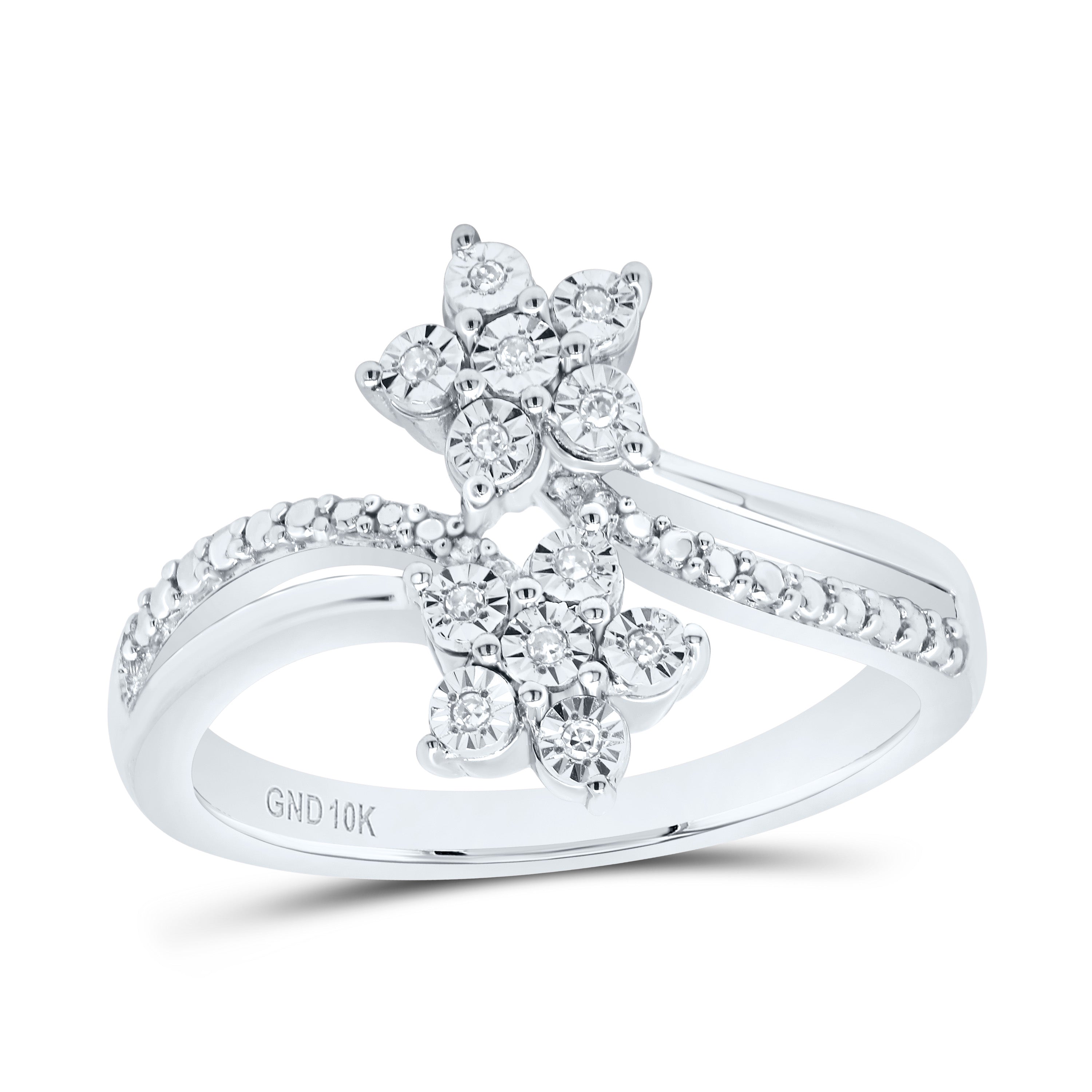 1/20CTW-DIA P1 GIFT FLOWER RING