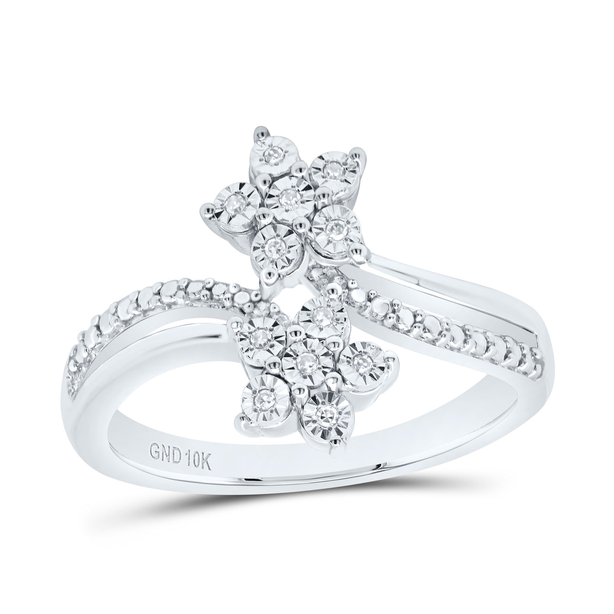 1/20CTW-DIA P1 GIFT FLOWER RING