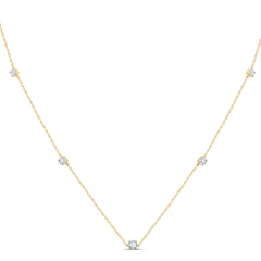 1/6CTW-DIA CN FASHION NECKLACE (16 INCH)