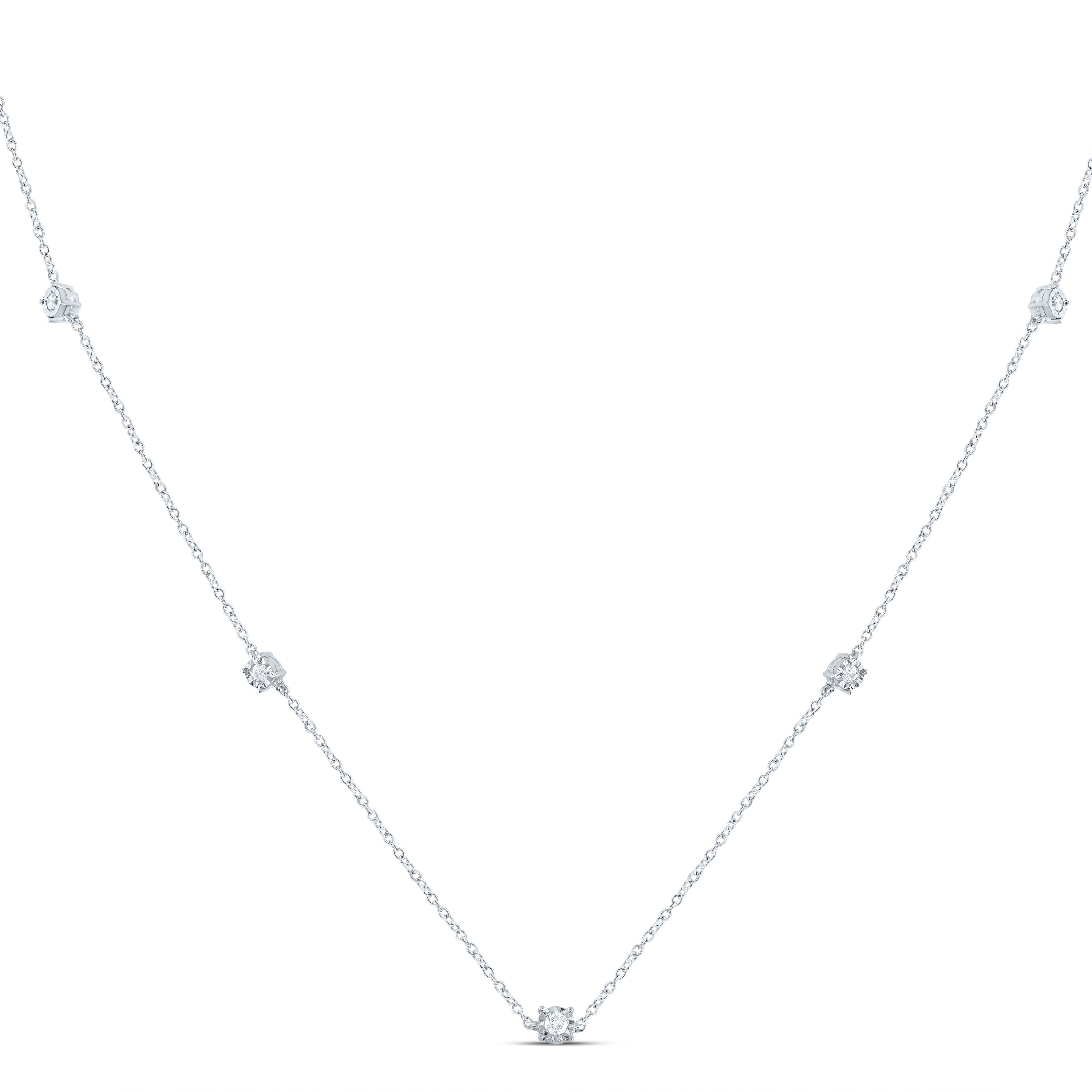 1/6CTW-DIA CN FASHION NECKLACE (18 INCH)