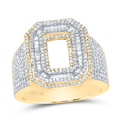1 1/2CTW-DIA P1 INITIAL "O" MEN'S RING