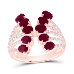 3/8CTW-DIA ANA M 2 1/3CTW OV-RU NAT GEM  RING