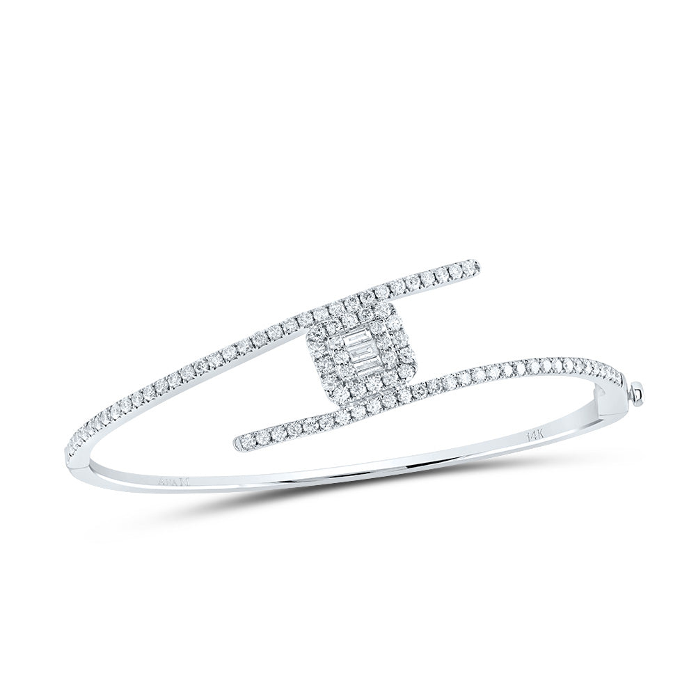 1 1/2CTW-DIA ANA M FASHION BANGLE (48X60 MM)