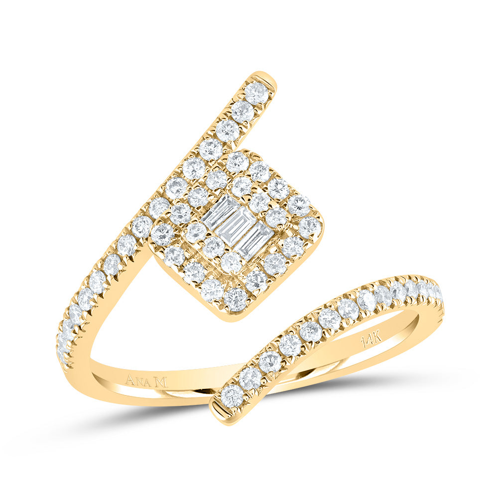 14K Yellow Gold 1/2 CTW-Natural Diamond Fashion Ring 3.02 Gram