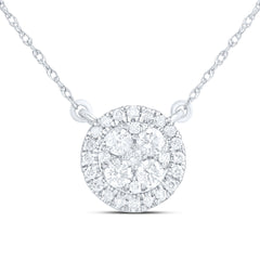 1/3CTW-DIA CN FASHION ROUND NECKLACE (18 INCH)