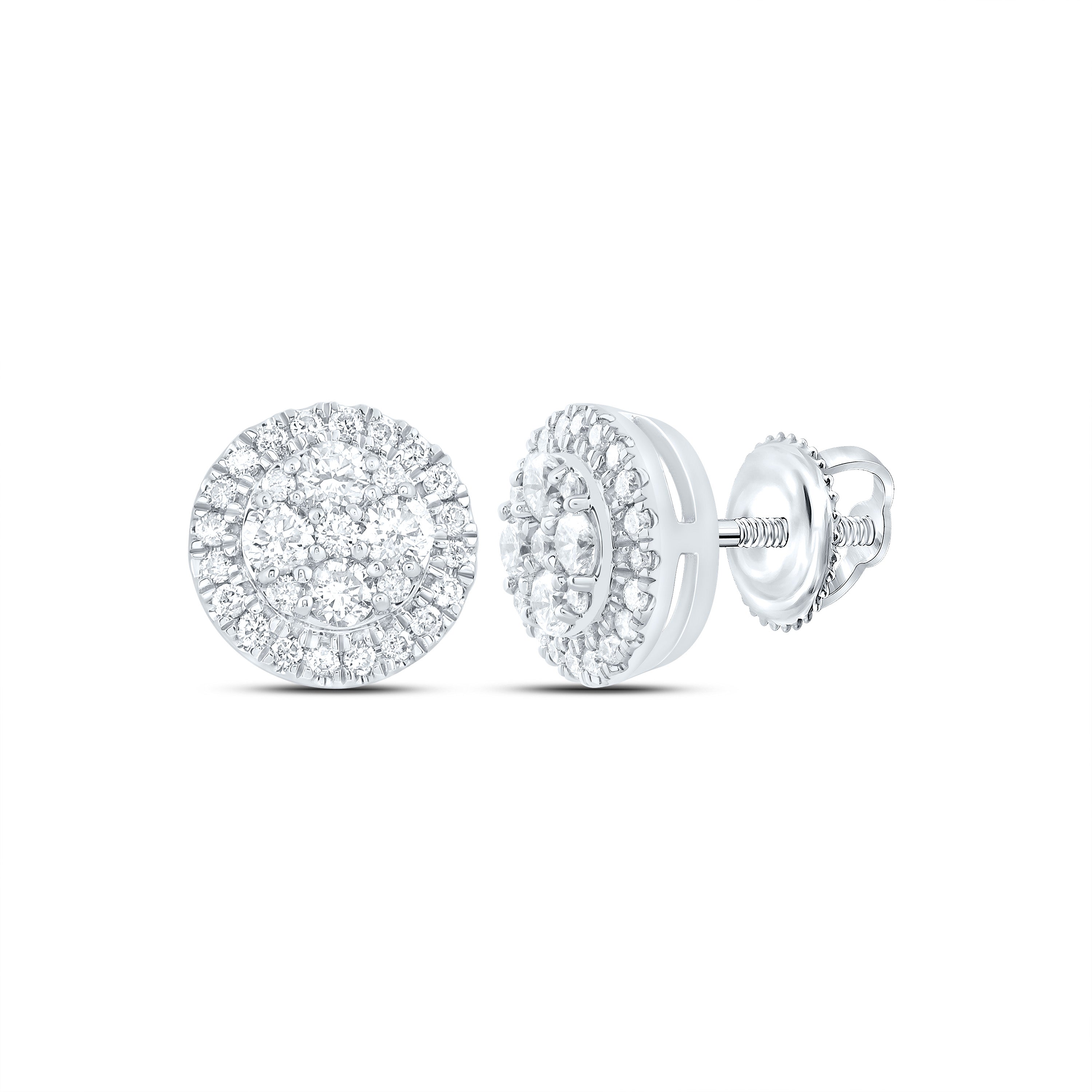1/2CTW-DIA CN FASHION ROUND STUD EARRING
