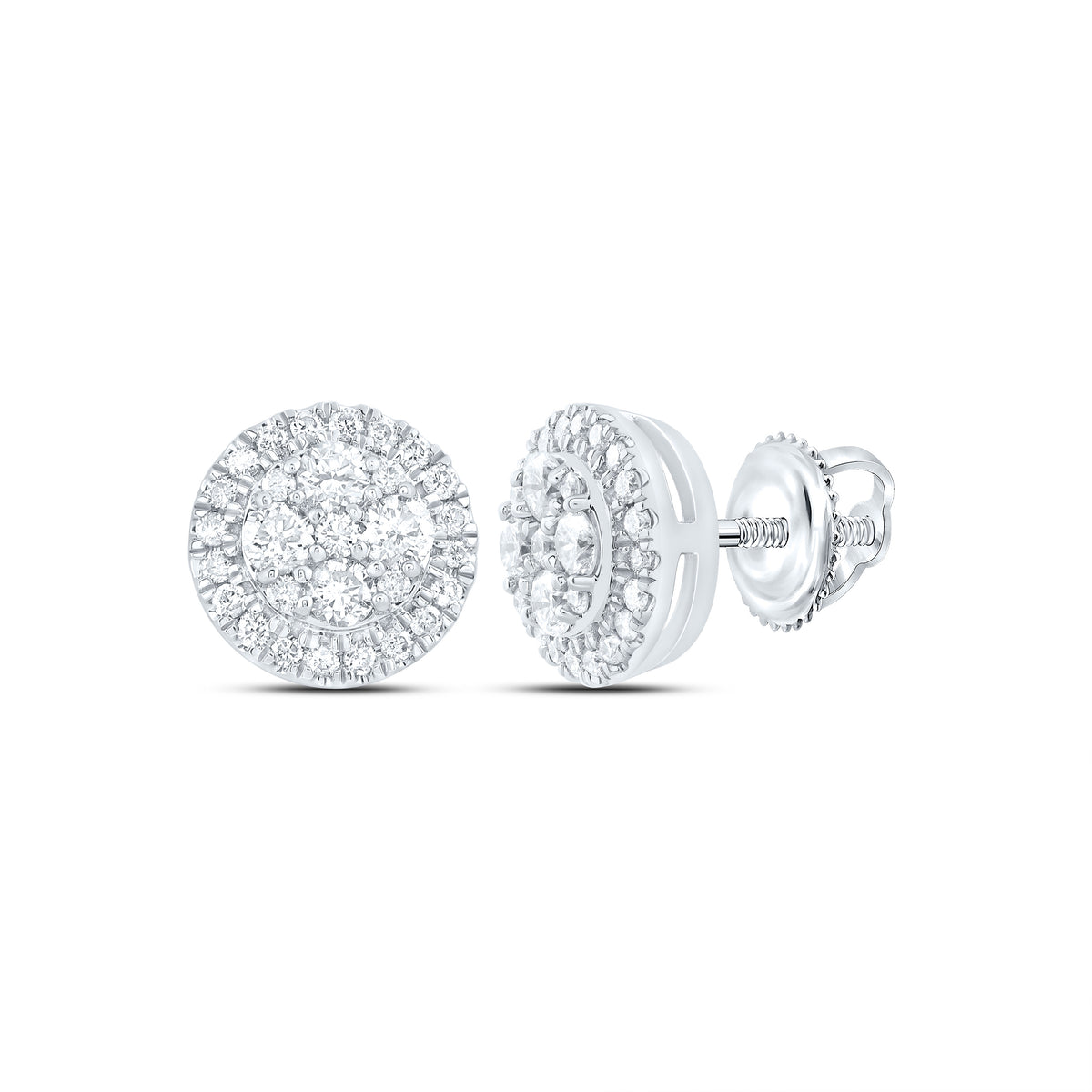 1/2CTW-DIA CN FASHION ROUND STUD EARRING