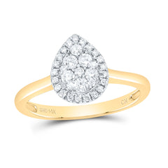 1/3CTW-DIA CN FASHION PEAR RING
