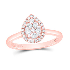 1/3CTW-DIA CN FASHION PEAR RING