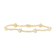 1 7/8CTW-DIA NK FASHION HEART BRACELET (7 INCH)