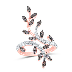 1CTW-DIA CN COGNAC NATURAL FASHION RING