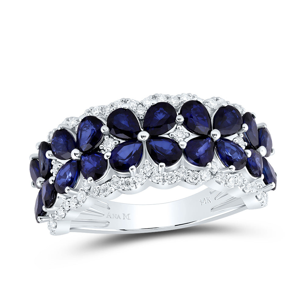 1/2CTW-DIA ANA M 3 3/8CTW PS-BS NAT GEM RING