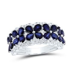 1/2CTW-DIA ANA M 3 3/8CTW PS-BS NAT GEM RING