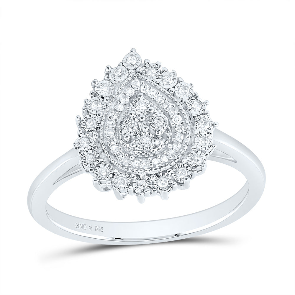 1/8CTW-DIA P1 GIFT PEAR RING