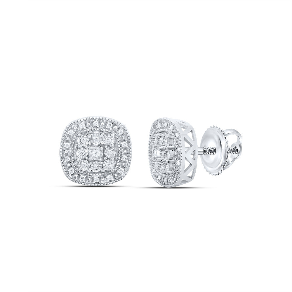 1/6CTW-DIA P1 GIFT CUSHION EARRING