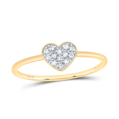 1/12CTW-DIA CN GIFT HEART RING