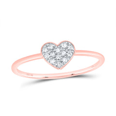1/12CTW-DIA CN GIFT HEART RING