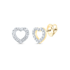 1/8CTW-DIA CN GIFT HEART EARRING