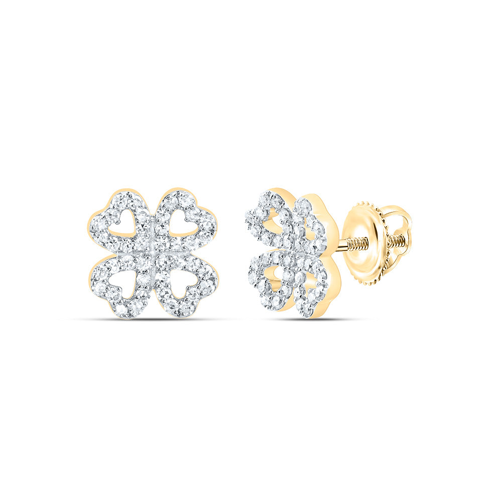 1/4CTW-DIA CN GIFT HEART EARRING