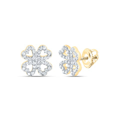 1/4CTW-DIA CN GIFT HEART EARRING