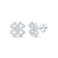 1/4CTW-DIA CN GIFT HEART EARRING