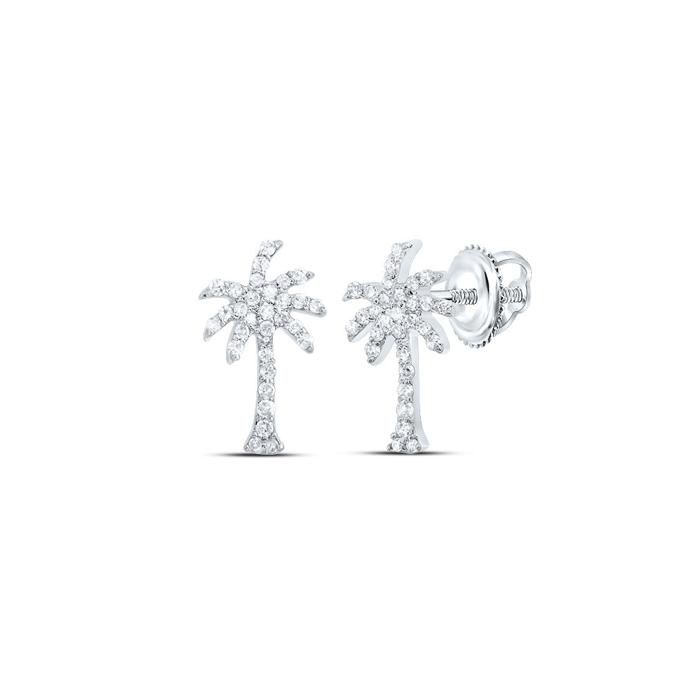 1/5CTW-DIA P1 GIFT TREE STUD EARRING