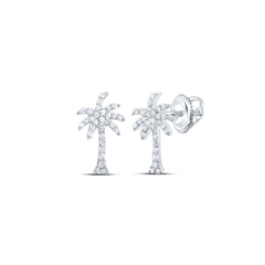 1/5CTW-DIA P1 GIFT TREE STUD EARRING