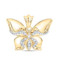 1/8CTW-DIA NK GIFT BUTTERFLY PENDANT