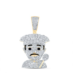 1 1/2CTW-DIA NK FASHION CHEF MENS CHARM